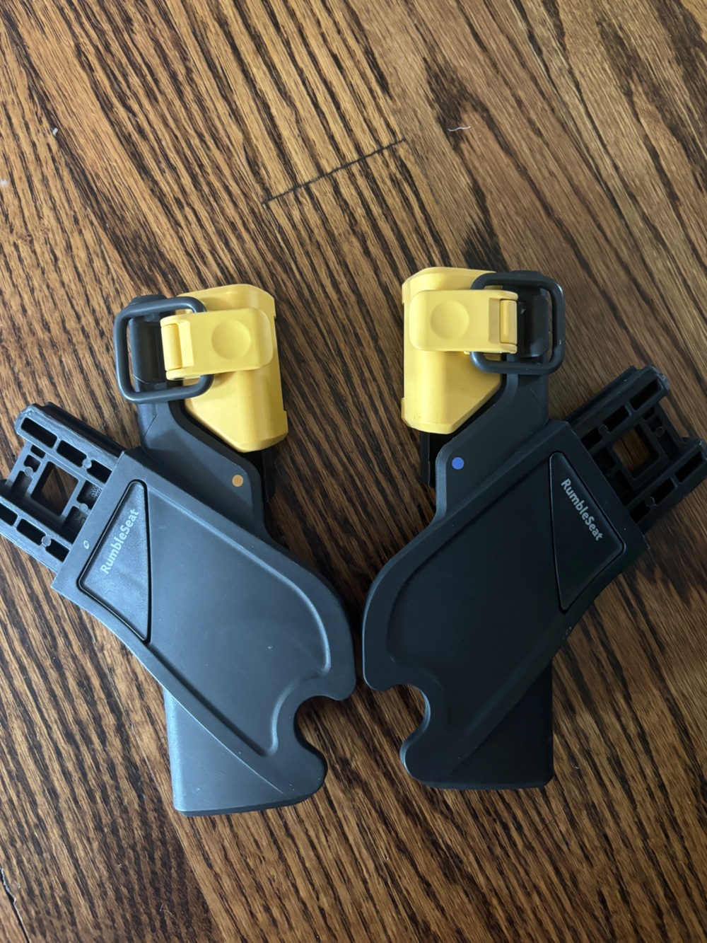 RumbleSeat Kids Stroller Clip Holsters in Yellow and Black